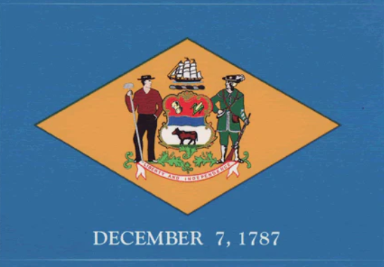 Delaware State Flag Sticker