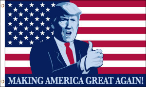 Trump (Making America Great) Flag 3'x5'  Trump (Making America Great) Flag 3'x5'
