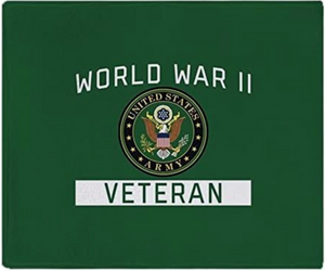 Army WWII Veteran Soft Fleece Throw 50"x60" Army WWII Veteran Soft Fleece Throw 50"x60"