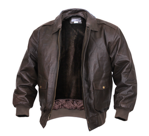Authentic A-2 Leather Flight Jacket Authentic A-2 Leather Flight Jacket