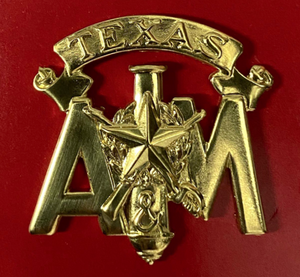 Texas A&M Junior Stack Belt Buckle Device W/Screw Back Texas A&M Junior Stack Belt Buckle Device W/Screw Back