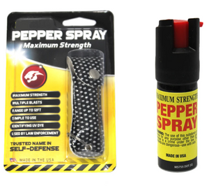 Maximum Strength .5oz Pepper Spray With Silver Glitter Tiger Strip Case Maximum Strength .5oz Pepper Spray With Silver Glitter Tiger Strip Case
