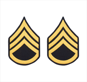 ARMY CHEVRON: STAFF SERGEANT - DRESS BLUE, MALE