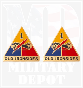 old ironsides unit crest for uniforms,, sold in pairs