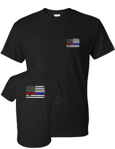 Thin Blue Line & Thin Red Line T-Shirt Thin Blue Line & Thin Red Line T-Shirt