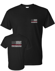 Thin Red Line US Flag T-Shirt Thin Red Line US Flag T-Shirt