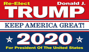 Re-Elect Trump "Keep America Great" 2020 3'x5' Flag Re-Elect Trump "Keep America Great" 2020 3'x5' Flag