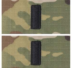 Army and Air Force Embroidered OCP Sew On Officer Rank Insignia: First Lieutenant Army and Air Force Embroidered OCP Sew On Officer Rank Insignia: First Lieutenant