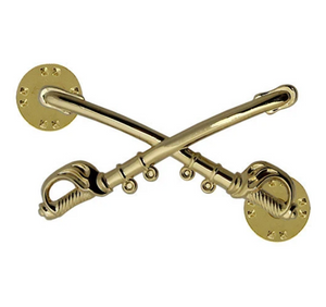 Army Officer Branch Of Service Collar Device: Cavalry - 22K Gold Plated