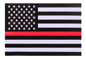 Thin Red Line Flag Decal Thin Red Line Flag Decal