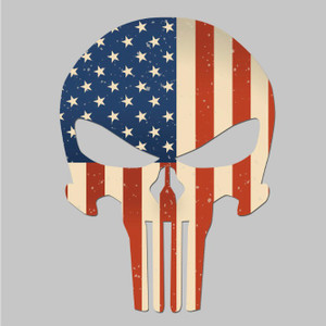 Punisher Reflective Decal The Punisher Skull Sticker Military Navy Seal USA  Car