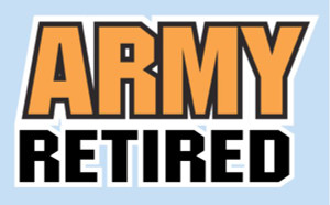 US Army Retired Rectangular Sticker Decal 3"x4.75" US Army Retired Rectangular Sticker Decal 3"x4.75"