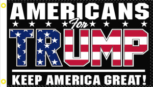 Americans For Trump Keep America Great! Flag 3'x5' Americans For Trump Keep America Great! Flag 3'x5'