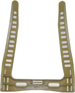 Coyote brown medium rucksack frame for U.S. Army issue packs, durable polymer frame designed for MOLLE II rucksacks and field load carriage.