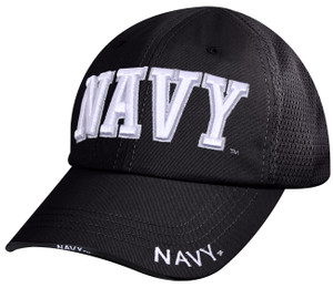 Navy Mesh Back Tactical Cap - Black Navy Mesh Back Tactical Cap - Black