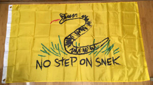 No Step On Snek Gadsden Flag 150D Nylon Flag 3'x5'  No Step On Snek Gadsden Flag 150D Nylon Flag 3'x5'