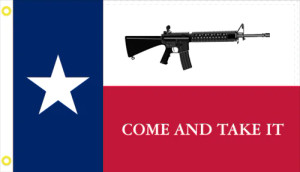 Texas Come & Take It Nylon Flag - 3'x5' Texas Come & Take It Nylon Flag - 3'x5'
