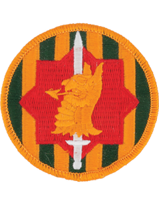 89th Military Police Brigade Class A full color embroidered Army shoulder sleeve insignia patch.
