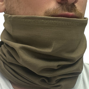 US Military Issue Neck Gaiter NSN 8440-01-387-8509 Coyote Brown – Made in USA Cold Weather Gear