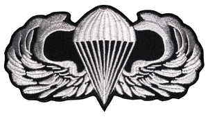JUMP WINGS IRON ON PATCH - 4"x3"
