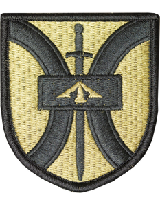 916th Support Brigade Scorpion OCP Velcro patch subdued Army shoulder sleeve insignia