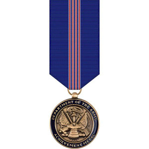 Army Achievement for Civilian Service Miniature Medal with ribbon for uniform or collectible display