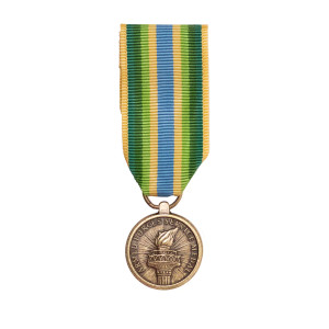 Armed Forces Civilian Service Miniature Medal with ribbon for uniform or collectible display Armed Forces Civilian Service Miniature Medal with ribbon for uniform or collectible display