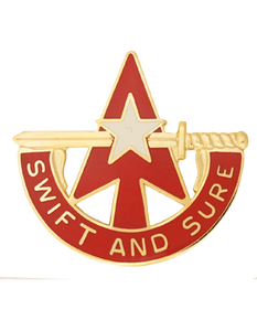 32nd Army Air and Missile Defense Command Distinctive Unit Insignia (DUI) military unit crest made in the USA.