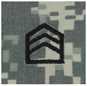 ARMY ROTC ACU RANK W/HOOK CLOSURE: STAFF SERGEANT (SSGT) ARMY ROTC ACU RANK W/HOOK CLOSURE: STAFF SERGEANT (SSGT)