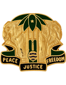 40th Military Police Battalion unit crest DUI crossed pistols dragon head Army MP insignia vigilance symbol shield
