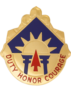 40th Infantry Division Unit Crest with Duty Honor Courage motto – U.S. Army Distinctive Unit Insignia