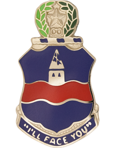 142nd Infantry Regiment Army Distinctive Unit Insignia metal unit crest for Army service uniform wear