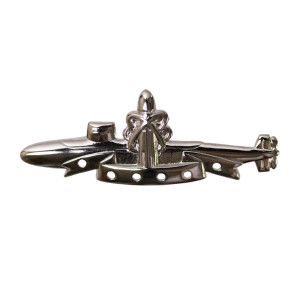 Navy Badge: Submarine SSBN Deterrent Patrol (Miniature, Mirror Finish) Navy Badge: Submarine SSBN Deterrent Patrol (Miniature, Mirror Finish)