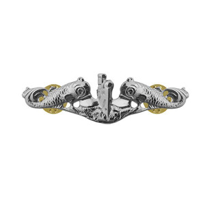 Navy Badge: Submarine Enlisted (Miniature, Mirror Finish) Navy Badge: Submarine Enlisted (Miniature, Mirror Finish)
