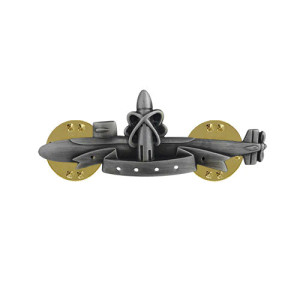 Navy Badge: Submarine SSBN Deterrent Patrol (Miniature, Oxidized) Navy Badge: Submarine SSBN Deterrent Patrol (Miniature, Oxidized)