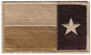 REVERSE TEXAS FLAG PATCH - DESERT TAN REVERSE TEXAS FLAG PATCH - DESERT TAN