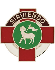 369th Combat Support Hospital unit crest with Sirviendo motto for Army dress uniforms