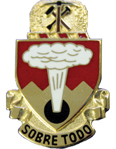 421st Regiment Regional Training Institute Army Distinctive Unit Insignia with Sobre Todo motto