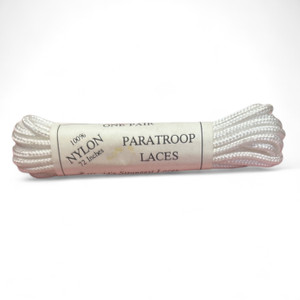 US Issue White 72" 100% Nylon Paratroop Laces  US Issue White 72" 100% Nylon Paratroop Laces