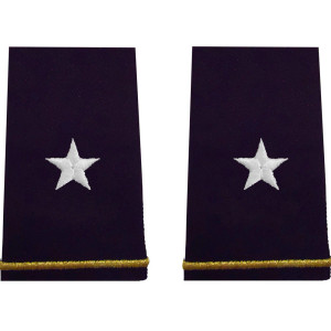 U.S. Army Brigadier General Dress Blue Soft Shoulder Board - For Female Uniforms U.S. Army Brigadier General Dress Blue Soft Shoulder Board - For Female Uniforms