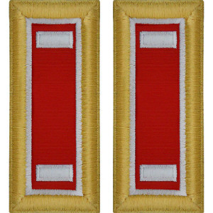 U.S. Army Engineer First Lieutenant Shoulder Boards - For Male Uniforms U.S. Army Engineer First Lieutenant Shoulder Boards - For Male Uniforms