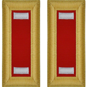 U.S. Army Artillery First Lieutenant Shoulder Boards - For Male Uniforms U.S. Army Artillery First Lieutenant Shoulder Boards - For Male Uniforms