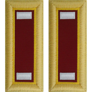 U.S. Army Transportation First Lieutenant Shoulder Boards - For Male Uniforms U.S. Army Transportation First Lieutenant Shoulder Boards - For Male Uniforms