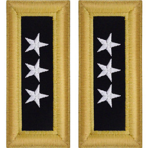 U.S. Army Lieutenant General Shoulder Boards - For Female Uniforms U.S. Army Lieutenant General Shoulder Boards - For Female Uniforms