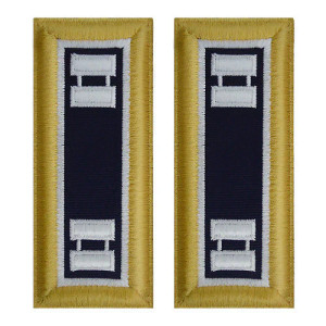 US Army Judge Advocate Captain Shoulder Boards - For Female Uniforms US Army Judge Advocate Captain Shoulder Boards - For Female Uniforms