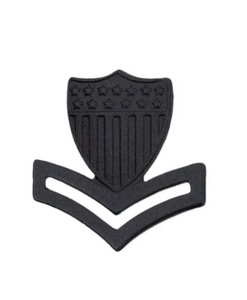 coast guard e-5 rank subdued with pin back design