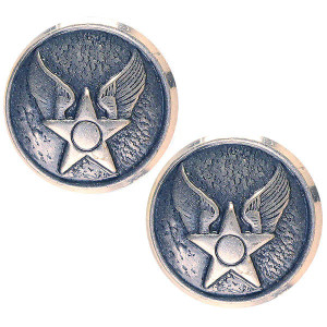 Air Force Hap Arnold Cap Buttons - Screw Back Air Force Hap Arnold Cap Buttons - Screw Back