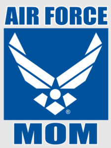 Air Force Mom Mylar Decal featuring USAF Logo – 3.25" x 4.25" – Made in America Air Force Mom Mylar Decal featuring USAF Logo – 3.25" x 4.25" – Made in America