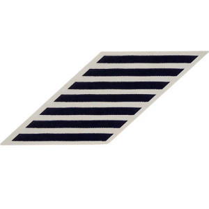 Blue on White Embroidered Navy CNT Hashmark Patch – Set of 7  Blue on White Embroidered Navy CNT Hashmark Patch – Set of 7