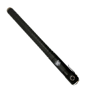28 inch auto push button expandable baton with built-in flashlight